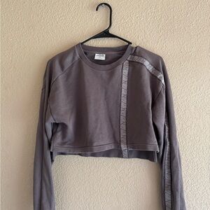 Gymshark Ashy Purple Boxy Cropped Sweatshirt